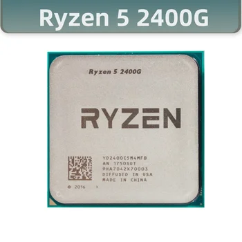CPU R5 2400G 3.6 GHz Quad-Core Osem-Nit 65W Procesor YD2400C5M4MFB Vtičnico AM4 ryzen