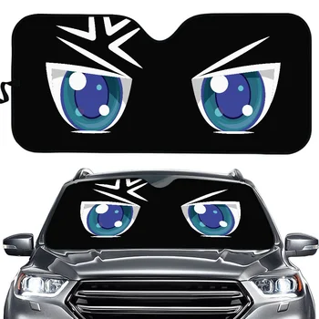 Crtoon 3D Jezen Oči Oblikovanje Univerzalno Vetrobransko steklo Avtomobila Sonce Senci Velikih Velikosti Auto Notranjosti Dodatno UV Zaščito Auto Dežnik Vroče