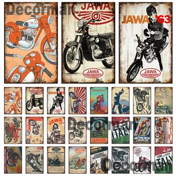 [ DecorMan] JAWA BSA Motornih Kovine Znaki Plakati Letnika Slikarstva po Meri Klub Dekor LTA-1704