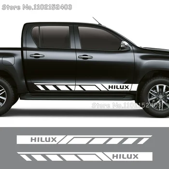 Dekor Nalepke Za Toyota Hilux Vigo Revo Tovornjak Proge Slog Vinil Zajema Vrata Avtomobila Strani Decals Auto Tuning DIY Dodatki