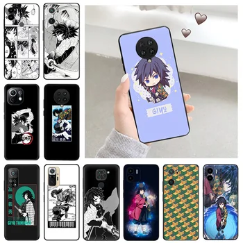 Demon Slayer Tomioka Giyuu Mehko Telefon Primerih Za Redmi Note10 10 10A 10C A1 Plus K60 Pro Xiaomi Mi 10 8 A2 10T Lite Mat Pokrov