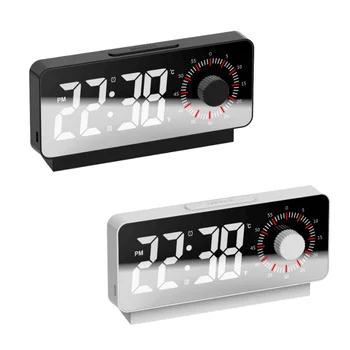 Digitalna Budilka z Vidnimi Programirano Temperaturo Datum Gumb Odštevanje Tabela Ura Dvojni Alarm Nočni Način LED, Digitalna Ura