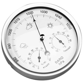 Digitalni Zaprtih Higrometer Prenosni 3 V 1 Steni Visi Vreme Termometer, Barometer Higrometer Doma Dekor 132MM Uporabite Za Differe