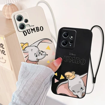 Disney Dumbo Risanka Za Xiaomi Mi 13 12 12T 11 11T 10 10T 9 9SE Lite Pro Ultra A3 Silikonski Mehko Tekoče Vrv Telefon Primeru Fundas