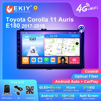 EKIY T7 Android 10 avtoradia Za Toyota Corolla 11 Auris E180 2017 2018 Carplay Multimedijski Predvajalnik, Stereo 2din magnetofon DVD