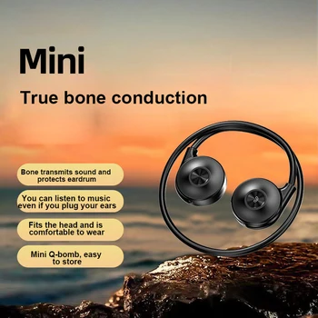 Enotni Enem Ušesu, Bluetooth Čepkov Izjemno dolgo Življenjsko dobo Baterije Brezžične Slušalke Slušalke Kostne Prevodnosti Koncept Nove Slušalke