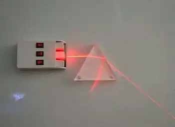 Fizikalne Optike Preizkusa Enakostranični trikotnik objektiv z močno magnetno magnetizem za poučevanje predstavitve