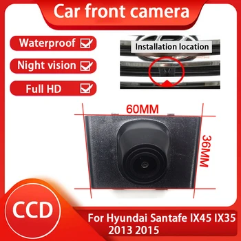 Full HD Night Vision CCD Avto Pogled od Spredaj Logo Parkiranje Kamera Za Hyundai Santafe lX45 IX35 2013 2015 Nameščen pod avto logotip