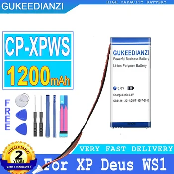 GUKEEDIANZI Baterije CP-XPWS CPXPWS za XP Deus WS5 WS2 WS3 WS1 WS4 Digitalni Velike Baterije, 1200mAh