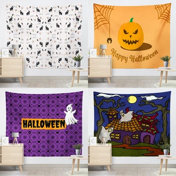 Halloween grozo bučna vzorec tiskanja tapiserija doma, dnevna soba, spalnica dekoracijo sten ozadju krpo 230x180cm