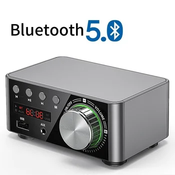 HI-fi 5.0 Bluetooth Ojačevalnik Odbor 50WX2 Stereo Digitalni Moč Zvoka AMP Amplificador Domači Kino USB TF Card Player