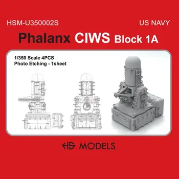 HS-MODEL U350002S 1/350 Lestvici US NAVY Phalanx CIWS Blok 1A
