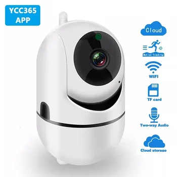 IP Kamera YCC365 Plus Pametni Dom 1080P HD Varnost Samodejno Sledenje Omrežne Brezžične Ir Nadzor Night Vision WiFi Kamera