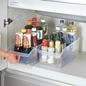 Japonski plastična škatla za shranjevanje super velik prozoren predal tip hladilnik škatla za shranjevanje v kuhinji shranjevanje živil polje brezplačna dostava