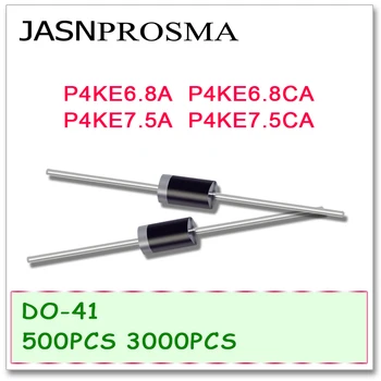 JASNPROSMA NE-41 P4KE6.8 P4KE6.8A P4KE6.8CA P4KE7.5A P4KE7.5CA 500PCS 3000PCS UNI BI DIP Visoke kakovosti DO41 P4KE