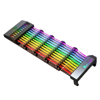 JONSBO PSU Podaljšek RGB Razdelilne Kritje Rainbow Bridge za 24Pin ATX Kabel MOD Simfonični Linijo, 5V Mavrica RGB M/B SINHRONIZACIJA