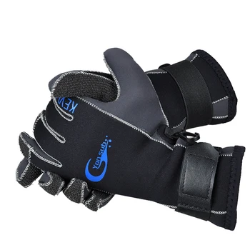Kevlar 3 MM potapljaške rokavice Podvodni lov toplo zabodel-dokazilo, anti-slip ribolov, plavanje rokavice Črno nastavljiv potapljaške rokavice
