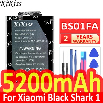KiKiss Za Xiao Mi BS01FA 5200mAh Baterija Za Xiaomi Black Shark 1 Shark1/Black Shark Dual SIM TD-LTE/ SKR-A0 AWM-A0 + Orodja