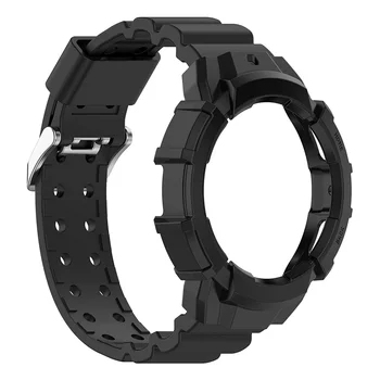 Kovček+Pas za Samsung Galaxy Watch 4 44 mm 40 mm 5 pro 45mm silikona, Brez Vrzeli pulseira zapestnica correa Galaxy watch 5 trak 20 mm