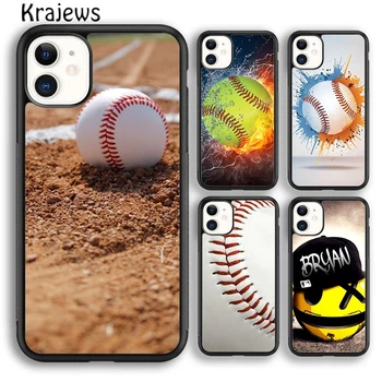 Krajews Baseball Šport Verske Pismo Ponudbo Primeru Telefon Za iPhone 15 SE2020 14 7 8 plus XR XS 11 12 13 max pro Plus coque Funda