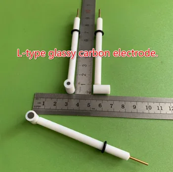 L-tip steklasto ogljikovih elektrod, inertni disk delovnih elektroda, laboratorij večnamenski elektroda, 3/4/5/6 mm.