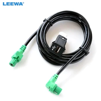 LEEWA 5set avtoradio USB, AUX-Kabla USB-Vtičnico Za BMW 1/2/3/5/7 Serija Avdio Žice Pas AUX Kabel Adapter #CA6820