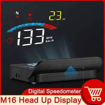 M16 GPS merilnik Hitrosti Head Up Display GPS HUD Merilniki Windsheild Projektor S Kapuco Utrujenost Vožnje Opomnik Avtomobilska Elektronika POTOVANJE