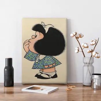 Mafalda Plakatov in Fotografij na Steni Platno Stensko Slikarstvo v slikah, za dnevno Sobo