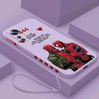 Marvel Deadpool Za Xiaomi Mi 13 12T 12S 12X 11i 11X 10T 11T 10S Lite Pro Ultra Liquid Levo Vrv Mehko Primeru Telefon