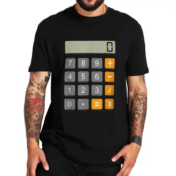 Matematike Kalkulator T Shirt Smešno Matematiko Ljubitelji Vintage Kratek Rokav Priložnostne Bombaž Unisex Mehko Prevelik T-shirt