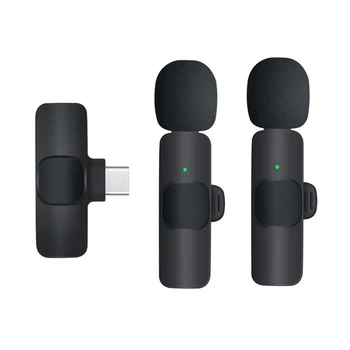 Mikrofon Black Sprejemnik Adapter Za Snemanje Video Posnetkov,Live Stream,Tiktok,Vlog,Predstavitve Hrupa Preklic Mikrofon
