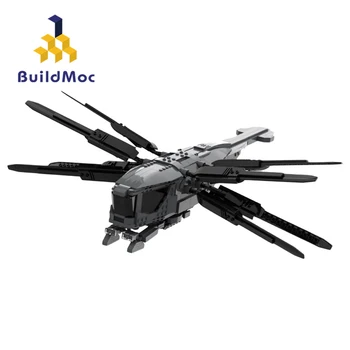 MOC Film Serije Dune Helikopter gradniki Atreides Ornithopter Letala Model Opeke Letalo Igrače Za Otroke Xmas Darila