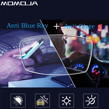MOMOJA 1.56/1.61/1.67/1.74 Anti-blue Light Anti-glare Anti-scratch Računalnik Vožnje Kratkovidnost Daljnovidnost Astigmatism Optične Leče
