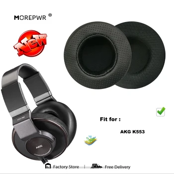 Morepwr Novo Nadgradnjo Zamenjava Blazinic za AKG-K553 sestavni Deli Slušalke Usnje Blazine Žamet Earmuff