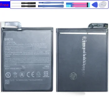 Novo BM39 Mobilnega Telefona Baterije Za Xiaomi Xiao Mi Mi 6 Mi6 M6 3250mAh Pametni mobilni telefon, Nadomestni Deli Zamenjava Baterije Bateria