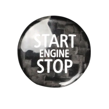 Ogljikovih Vlaken za Zagon Motorja Stop Notranje Trim Kritje Nalepke za Mini Cooper R55 R56 R57 R58 R59 R60 R61(B)