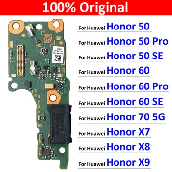 Original USB Charge Vrata Dock Priključek za Polnjenje Odbor Flex Kabel Za Huawei Honor 50 60 70 Pro lite Se X7 X7A X8 X8A X9 5 G