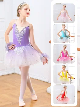 Otrok Balet obleke Krilo Strokovne Uspešnosti Kostum Deklice Puhasto Krilo Ples Kostum Zanko Preje Krilo Labod