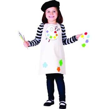 Otrok Malo Deklet, Nadarjen Umetnik, Poklicna Oblačila Slikar Fancy-Dress Halloween Cosplay Pustni Kostum