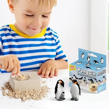 Otrokove Ustvarjalne Novo DIY Kopati Pingvin Pirat Zaklad Draguljev Otrok Izobraževalne Raziskovanje Kopati Igrače