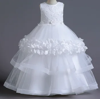 Otroška Obleka za Poroko Formalnih Obleke Elegantno Temperament Princesa Obleke Dekle Zabuhle Krilo Rojstni dan Dekle Občutljiva Oblačila