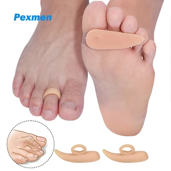 Pexmen 2/4Pcs Gel Kladivo Toe Ravnalec Hammertoe Faktorji Toe Ravnanje Blazine za Mallet in Overlaping Nogi