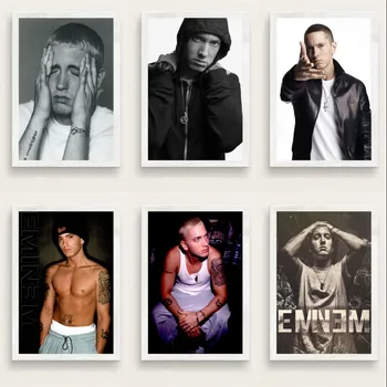 Platno Slikarstvo Eminem Hip Hop Rap Bog Super Rapper Pevec Glasbene Zvezde Plakatov in Fotografij Stenskih slikah Povzetek Doma Dekor