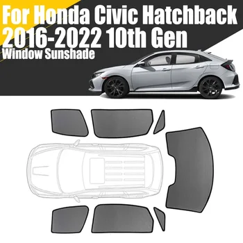 Po meri Magnetno Okno Avtomobila Dežnik Za Honda Civic Hatchback 10. Generacije 2016-2022 Zavese Prednje Vetrobransko steklo Okvir Zavese