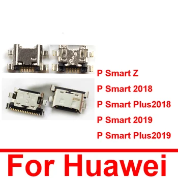 Polnjenje prek kabla USB Priključite Priključek Vrata Za Huawei P Smart Ž 2018 2019 P Smart Plus 2018 2019 USB priključek za Polnilnik Priključek za Vtičnico Dock rezervnih Delov