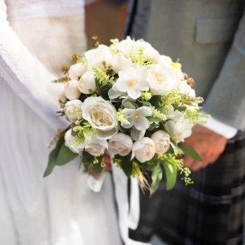Poročne Ima Cvetje Umetno Naravnih Rose Družico Ponaredek Šopek Poročni Roko Cvet Mariage Festival Dekoracijo Dobave
