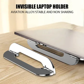 Prenosni Lnvisible Laptop Stand Nastavljiv Biti Zložljivi Prenosnik Dodatki Podporo za 11/13/17In Macbook Cinkove Zlitine Nosilec