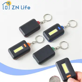 Prenosni Mini COB LED Keychain Svetilka Ključnih Verige Mini LED Keychain Svetilka Svetilka Svetilka Luč Z Keyring Potovanje Svetloba Orodje
