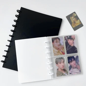 Preprost Ins Black White Star Preganja Kartico Knjiga Star Ljubezen Bean Korejski Zabava Kartico Za Shranjevanje Album 3-Palčni Gob Zvezek