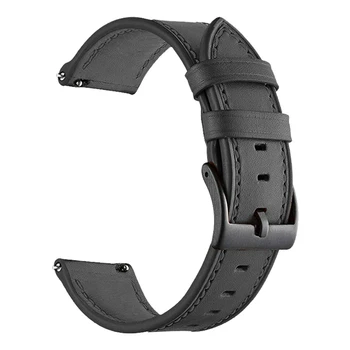 PU Usnje Watchband Trak Za Huawei Watch Zapestnica Band 22 mm Manšeta Za Huawei Univerzalnega Modela Black Vzdržljiv, Enostaven Za Uporabo
